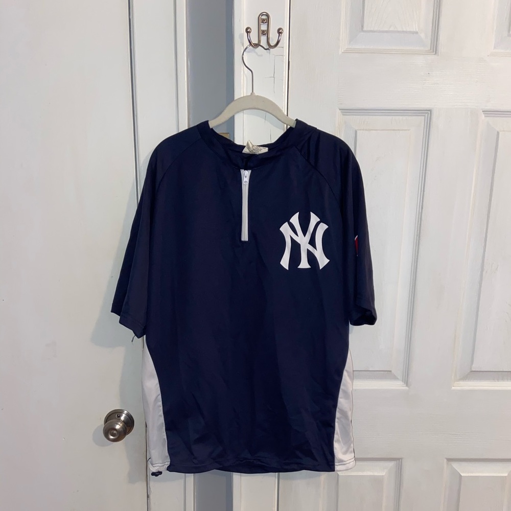 Yankees short sleeve quarter zip